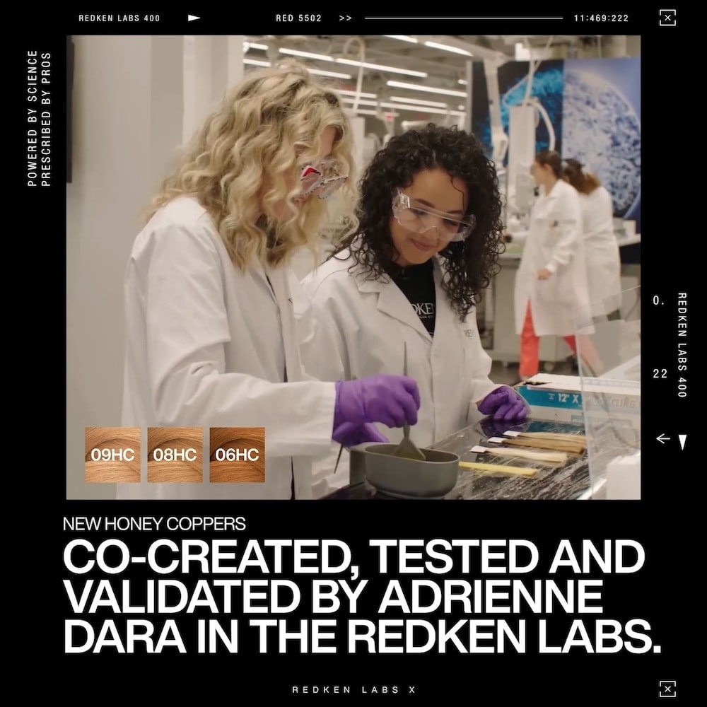 Science des teintes et formulation du traitement gloss Redken Shades EQ Honey Copper