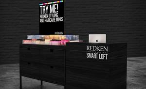 Redken Smart Loft Freestanding retail fixture I Redken Canada