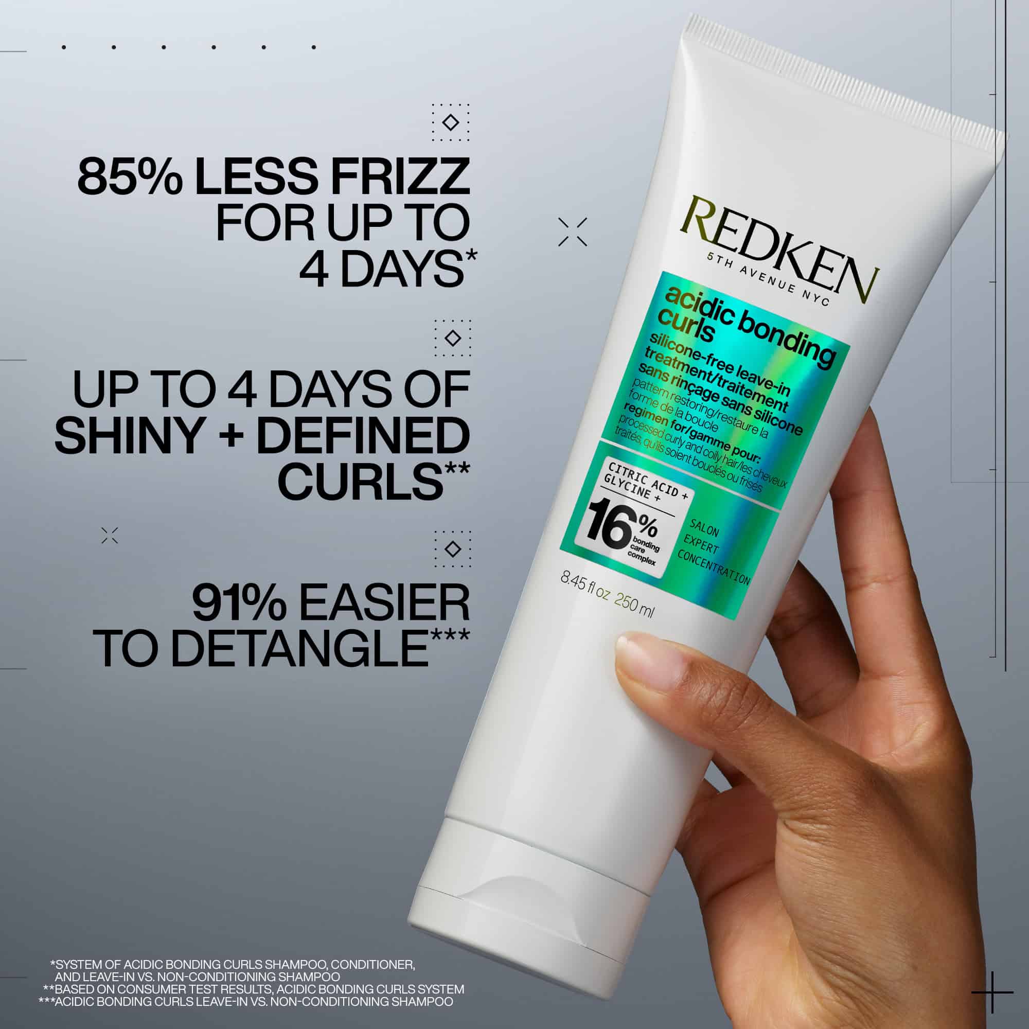 Traitement sans rinçage Acidic Bonding Curls sans silicone 