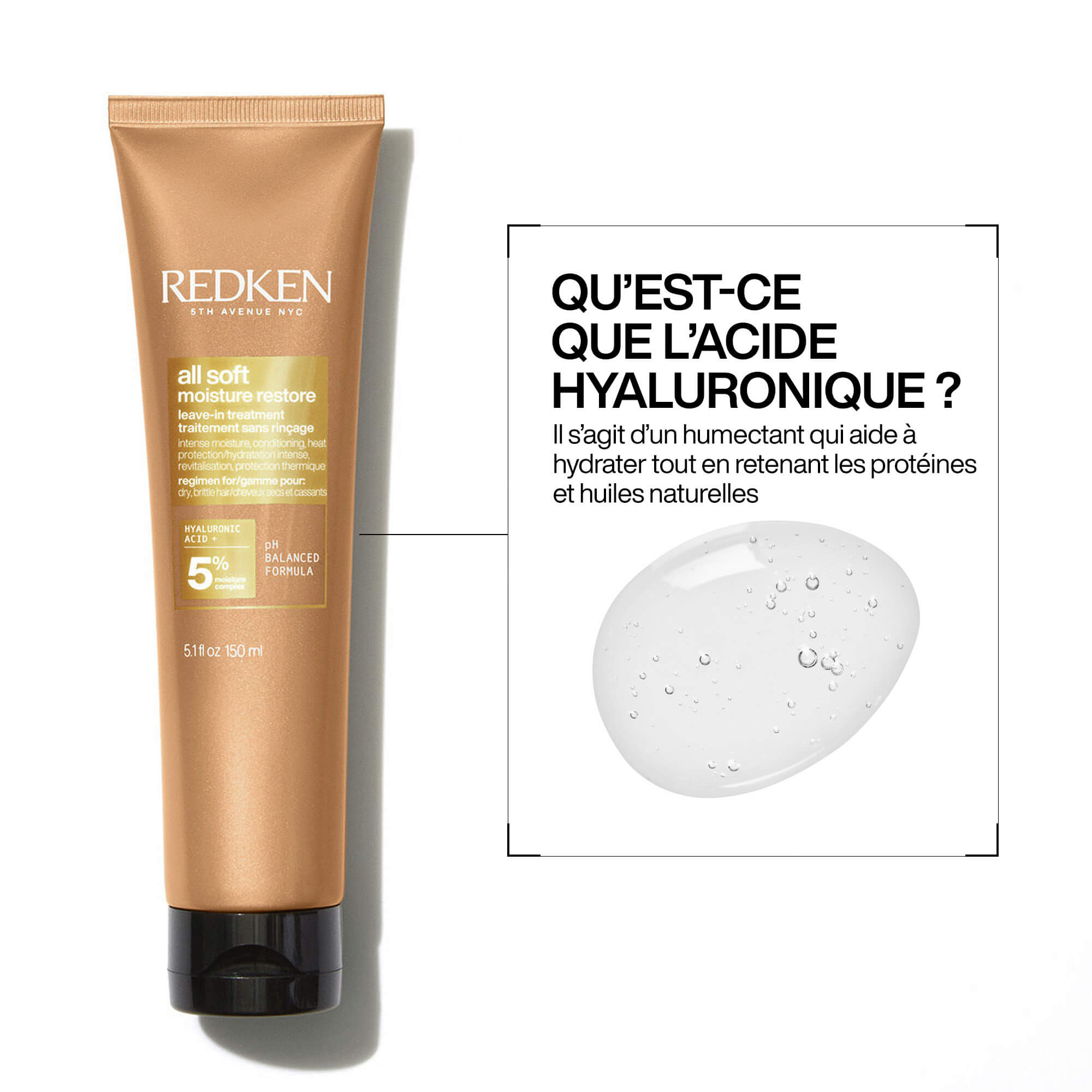 All Soft Moisture Restore Traitement sans rinçage avec acide hyaluronique