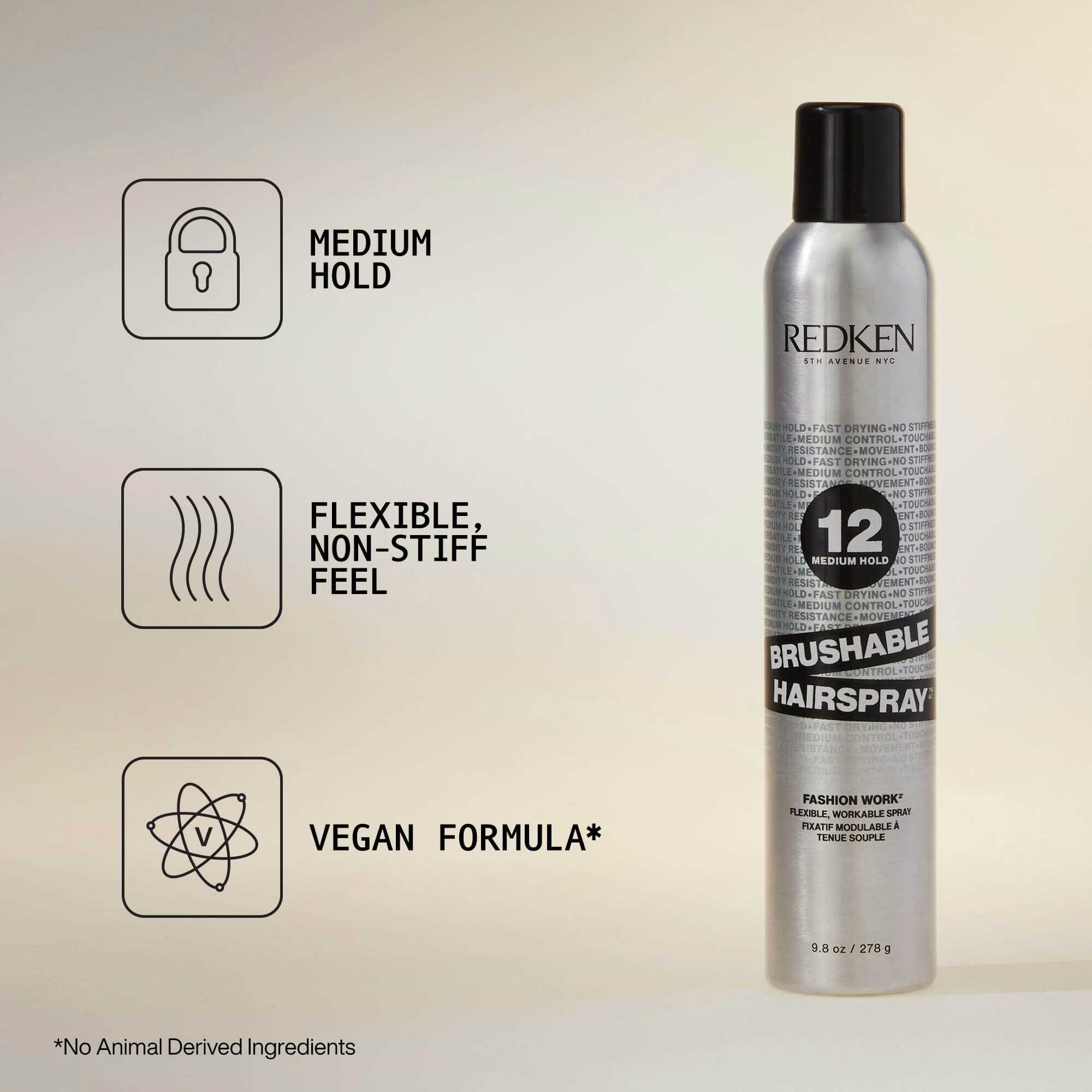 Brushable Hairspray benefits