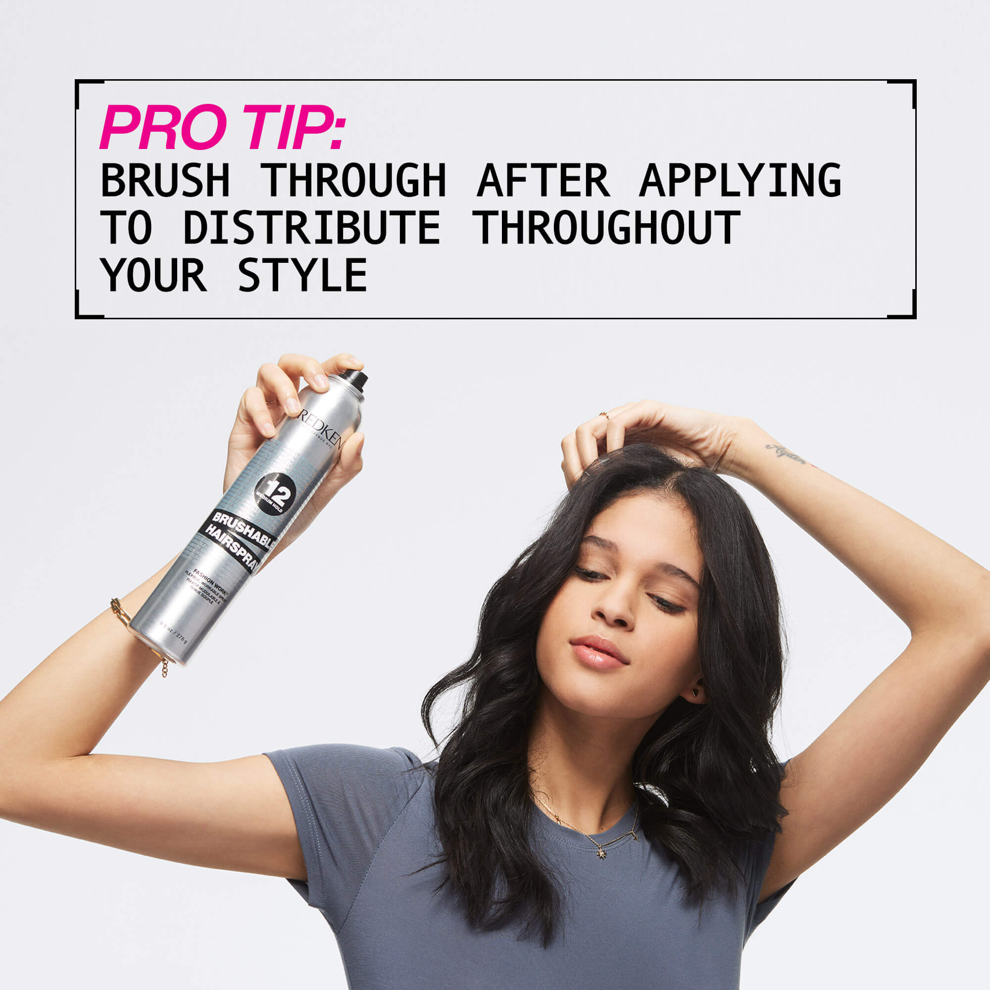 Brushable Hairspray pro tip