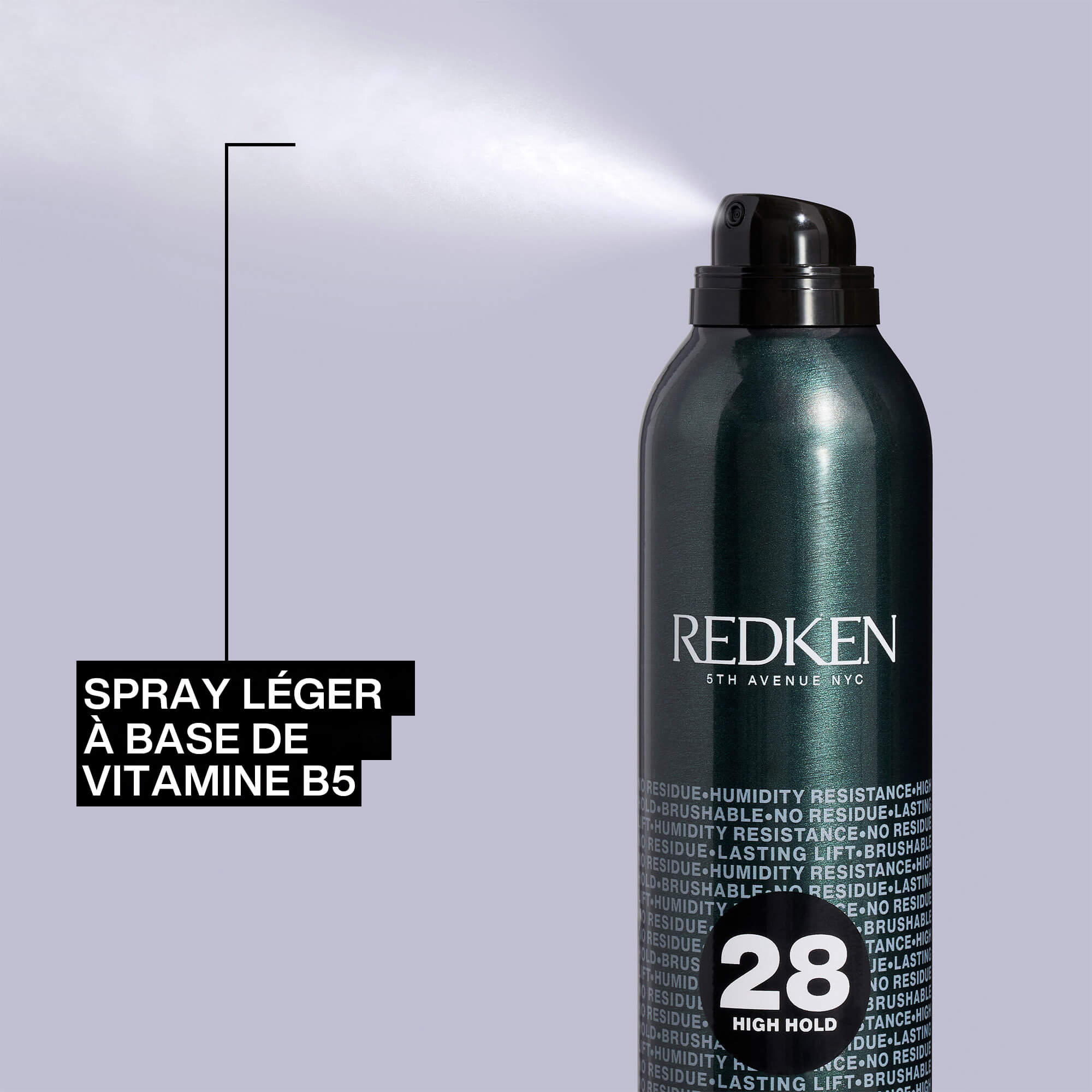 Texture du spray fixatif Control
