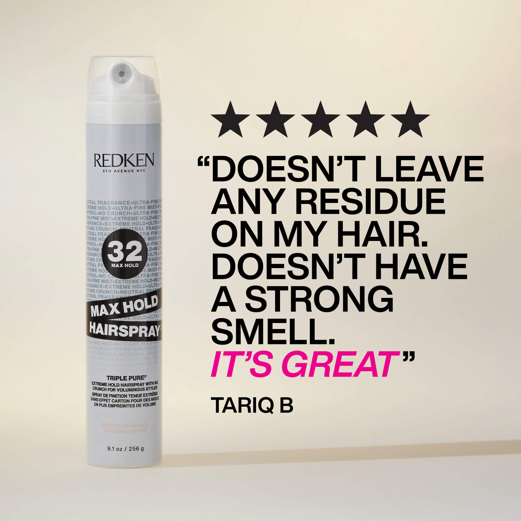 Redken Max Hold Hairspray Neutral Fragrance review