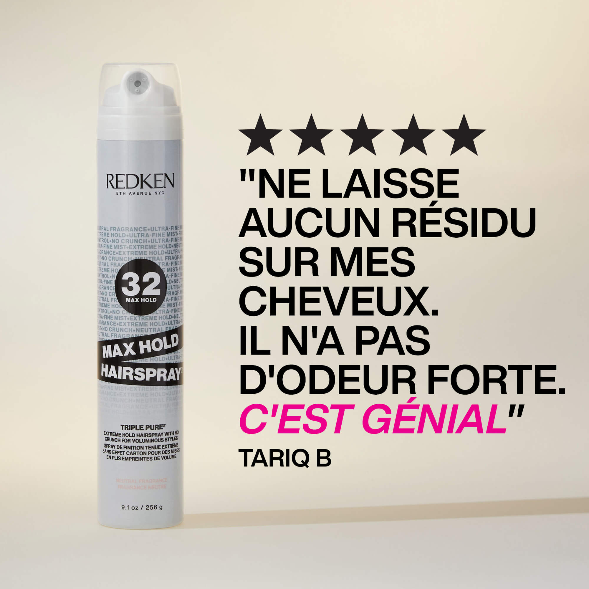 Avis du Max Hold Hairspray Fragrance Neutre de Redken