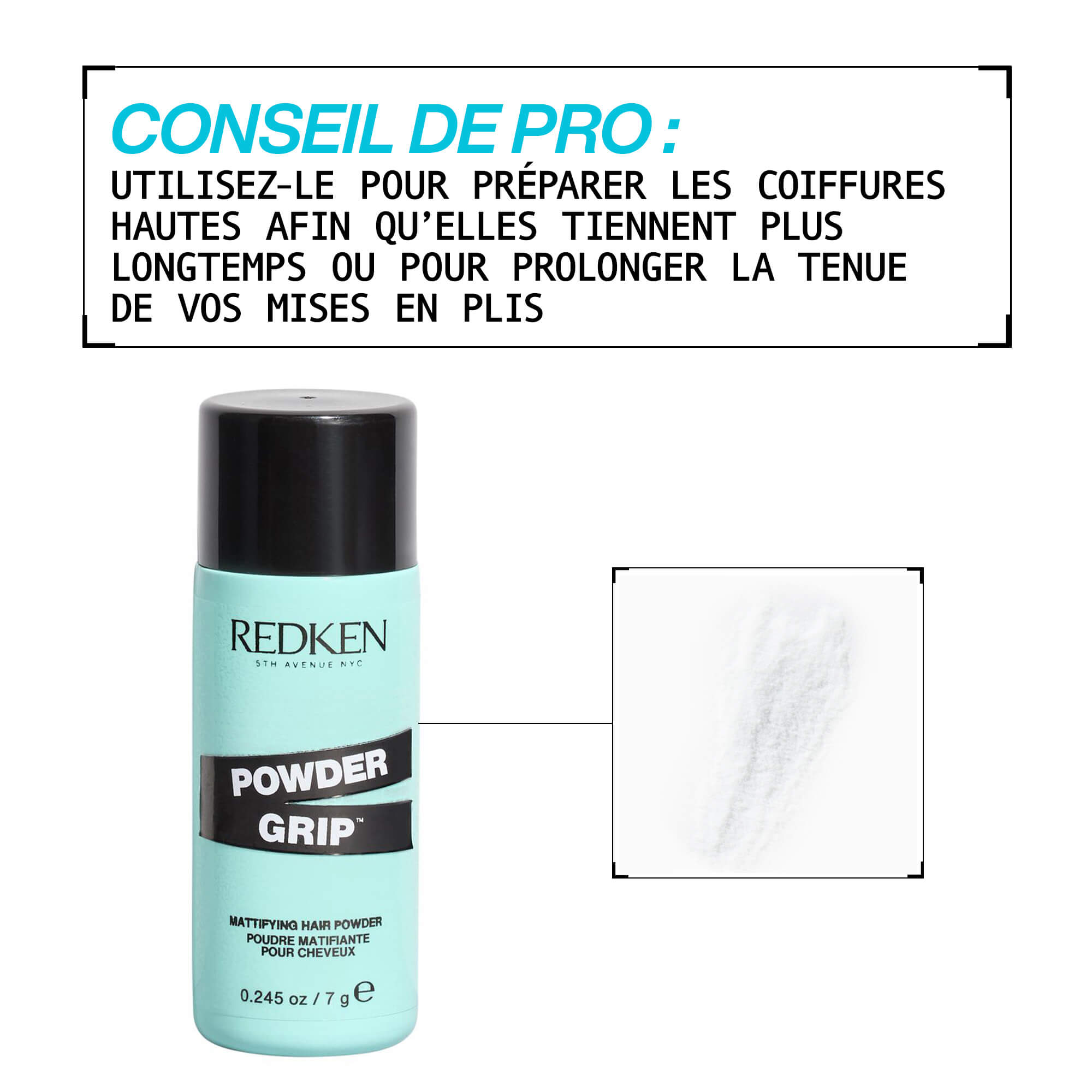 Powder Grip : Poudre capillaire volumisante et texturante pour les racines