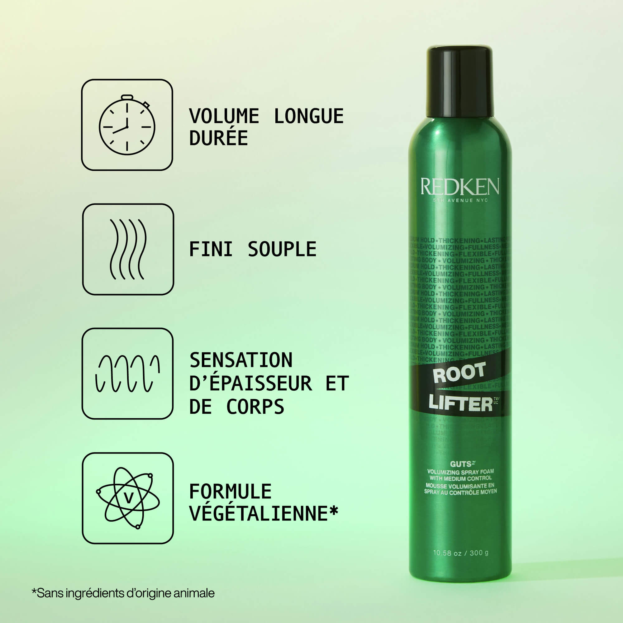 Root Lifter: Mousse de pulvérisation pour le corps et le volume toute la journée 