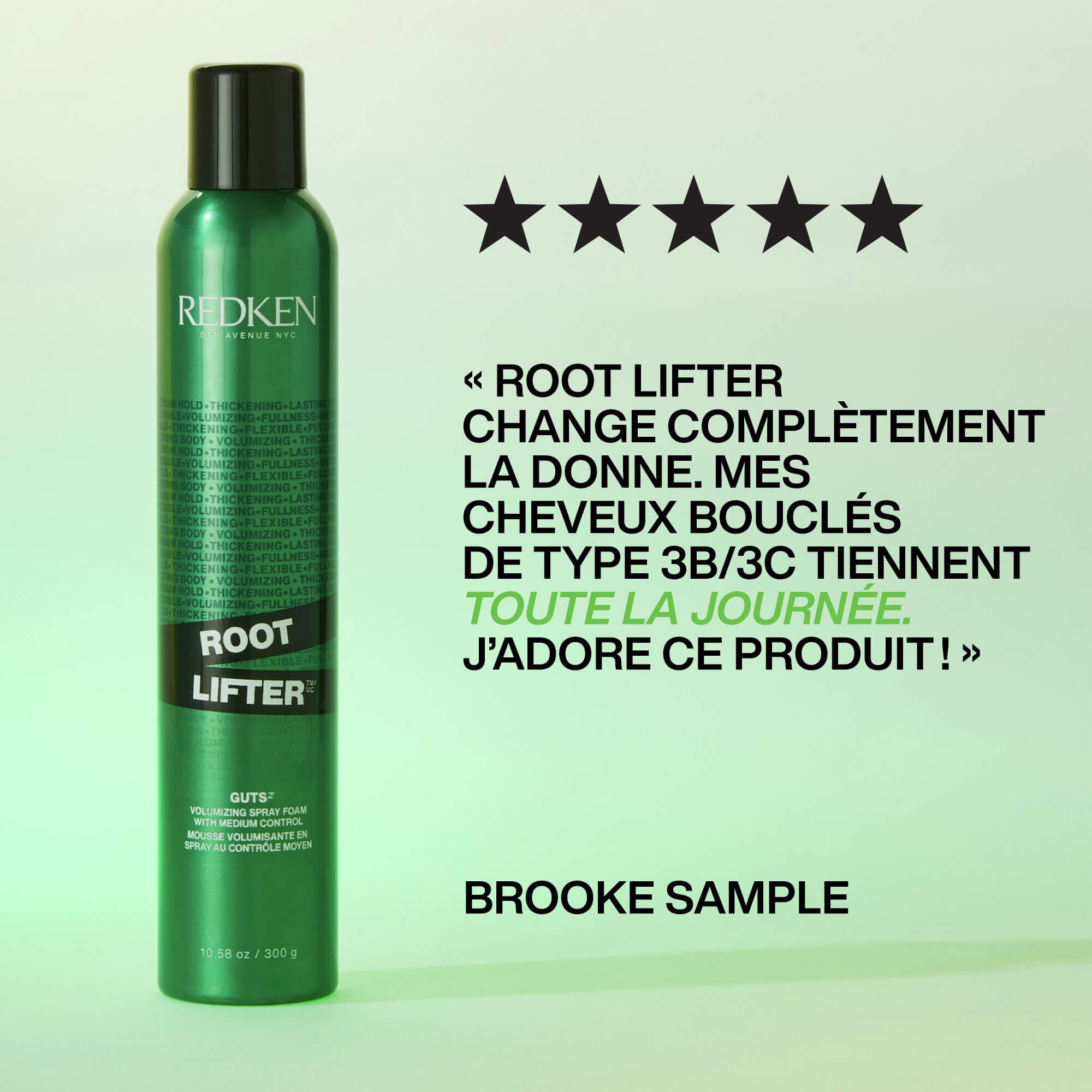 Root Lifter: Mousse de pulvérisation pour le corps et le volume toute la journée 