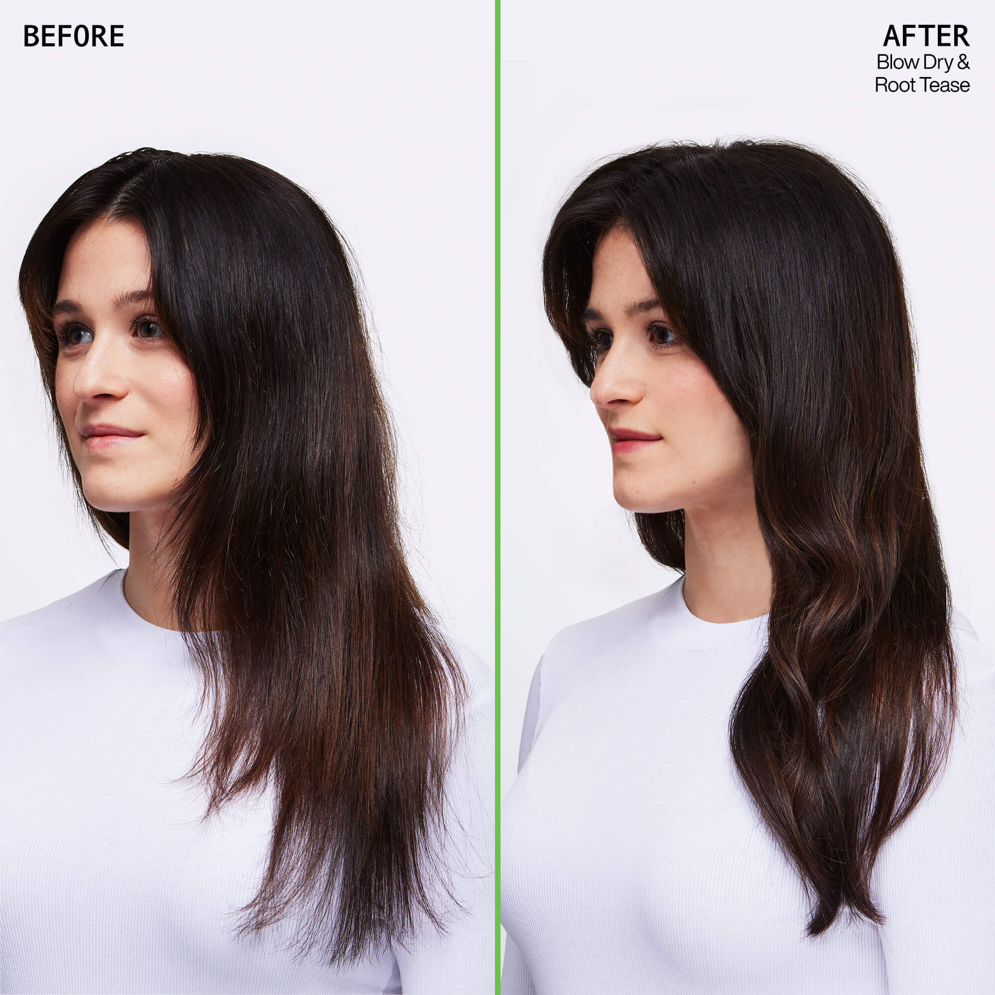Root Tease before and after Caleigh
