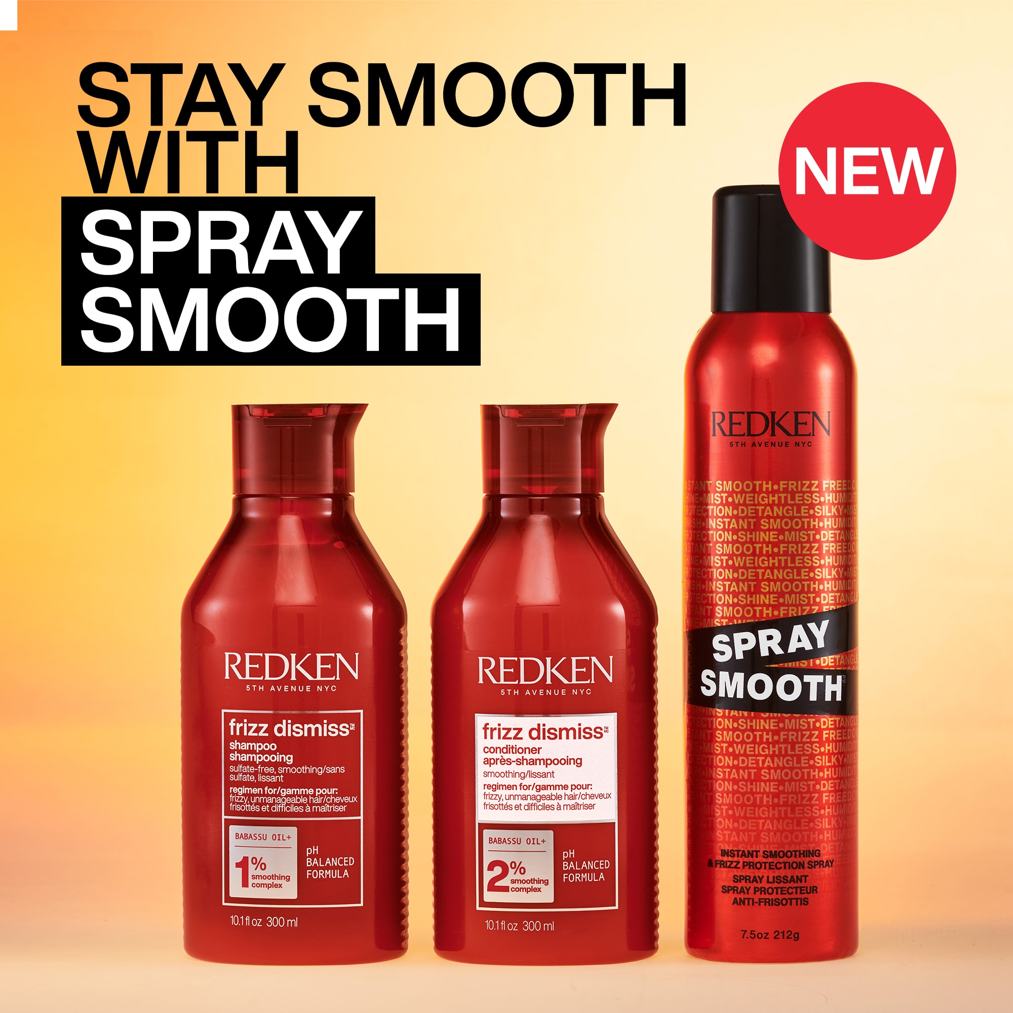Spray Smooth: Instant Smoothing & De-Frizzing Heat Protectant Spray