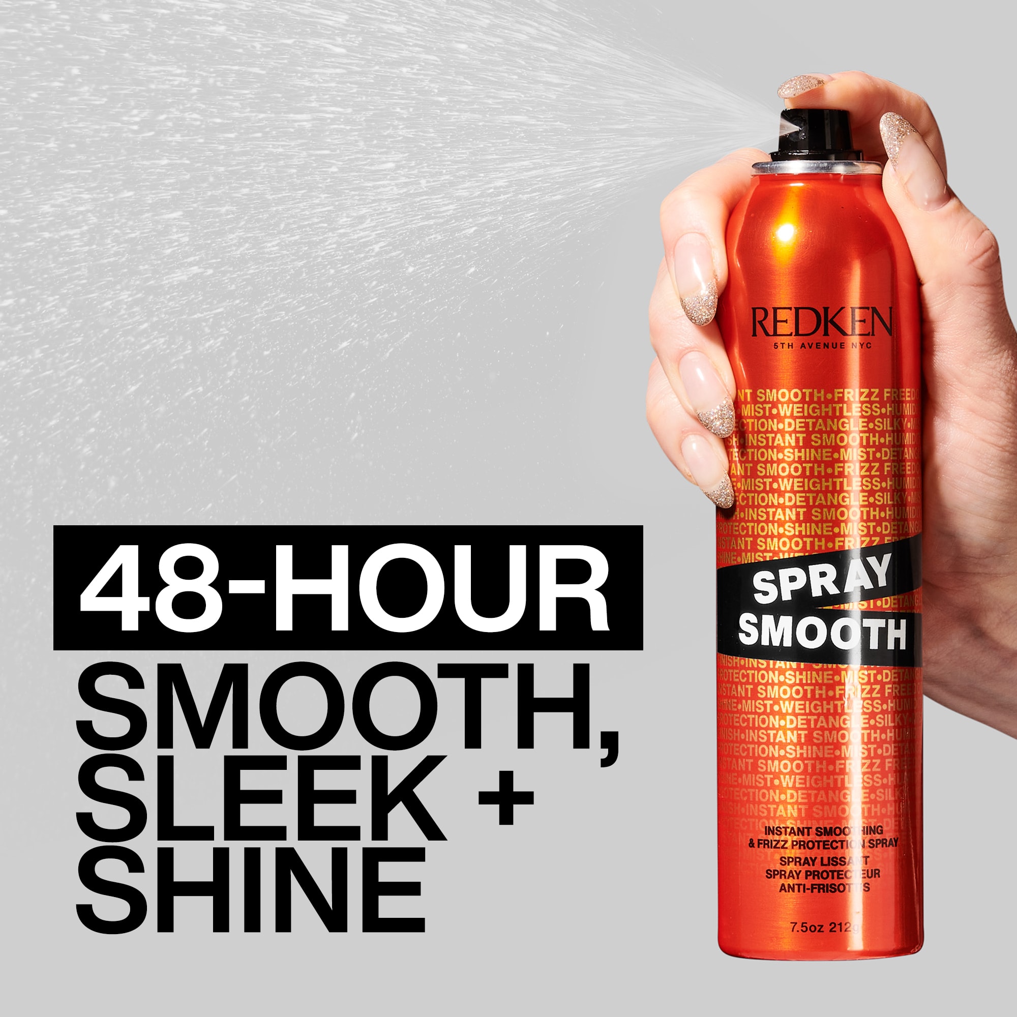 Spray Smooth: Instant Smoothing & De-Frizzing Heat Protectant Spray