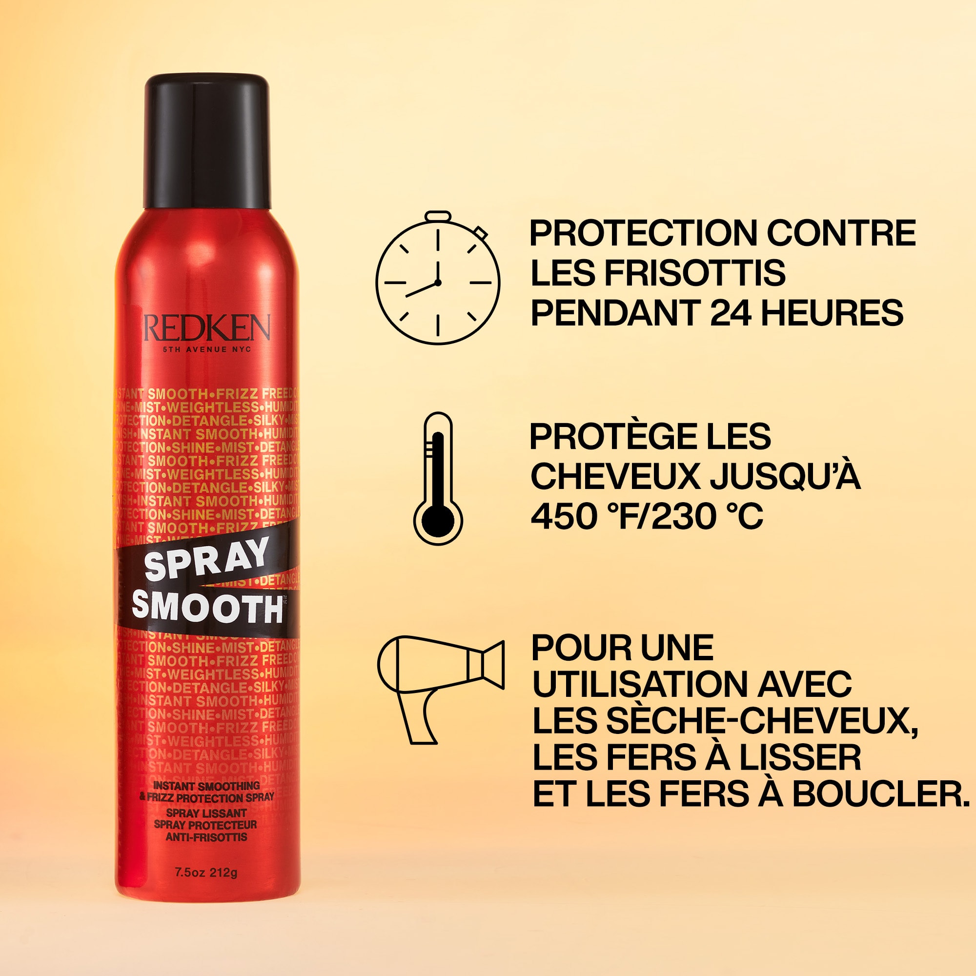 Spray Smooth: Spray thermo-protecteur qui lisse et défrise instantanément