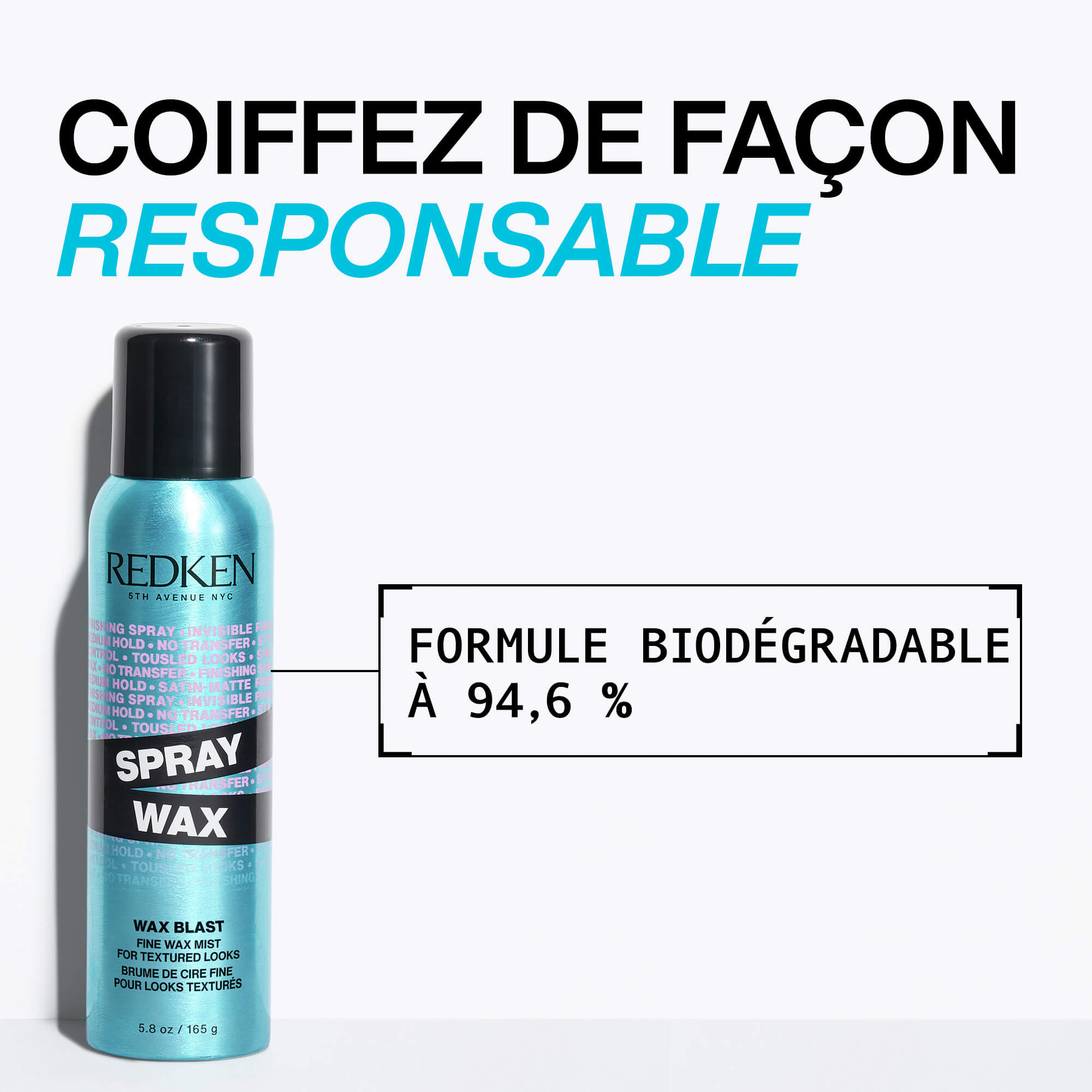 Spray Wax : Spray de texture de cire fine invisible